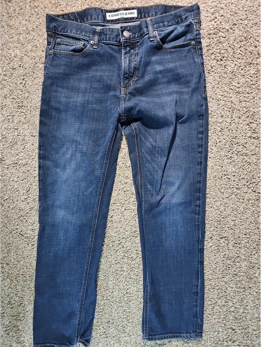 Express Jeans 36x30 Rocco Slim Fit Straight Leg Jeans